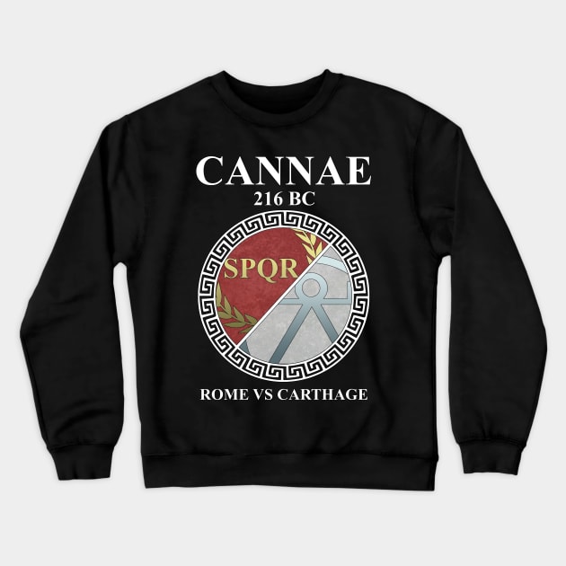 Battle of Cannae Rome vs Carthage Ancient Battle Crewneck Sweatshirt by AgemaApparel